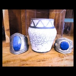 One of a kind silver bangles